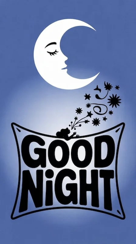 Księżyc, gwiazdy i senny nastrój nocny