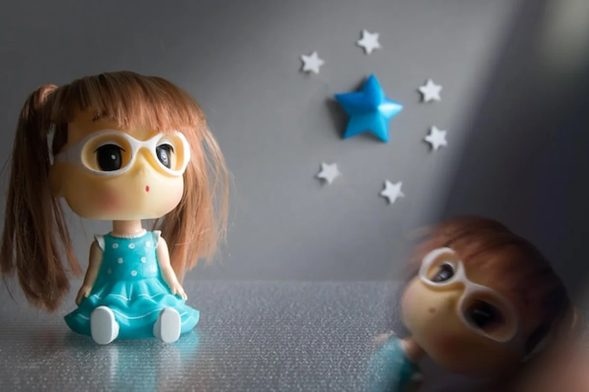 Zbliżenie wypchanej zabawki