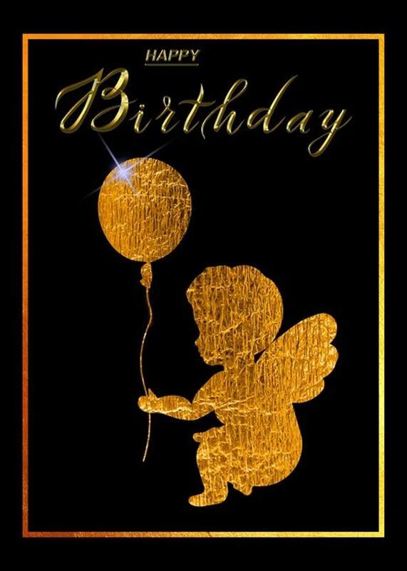 Piękna kartka z życzeniami urodzinowymi dla dorosłych i dzieci