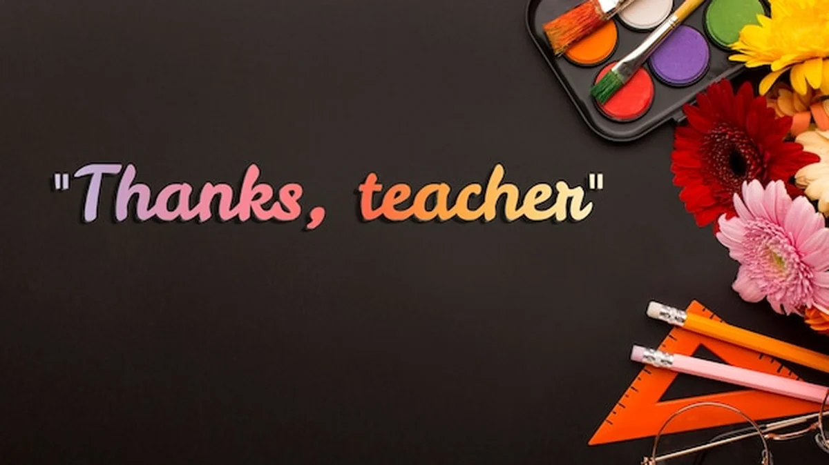 Kompozycja z podziękowaniami dla nauczyciela